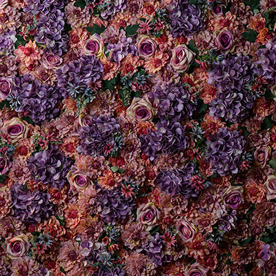 Lavender Garden Flower Wall Details
